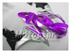 Spuitgietverbarsting Set voor Honda CBR600RR 2007 2008 CBR 600 07 08 CBR600 Glanzend Donker Paars Silver Fairing Body Kit SR105