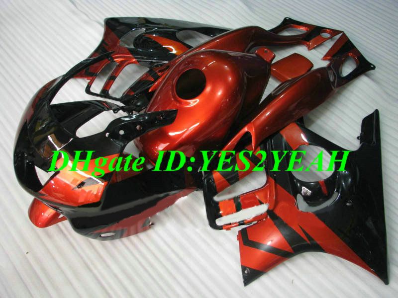 Kit de carenado de motocicleta personalizado para Honda CBR600F3 97 98 CBR600 F3 1997 1998 ABS plástico rojo negro carenados set + regalos HQ16