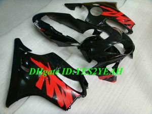 Hi-Grade Injeção molde Kit de carenagem para Honda CBR600F4 99 00 CBR600 F4 1999 2000 ABS Gloss preto Carimbos conjunto + Presentes HJ09