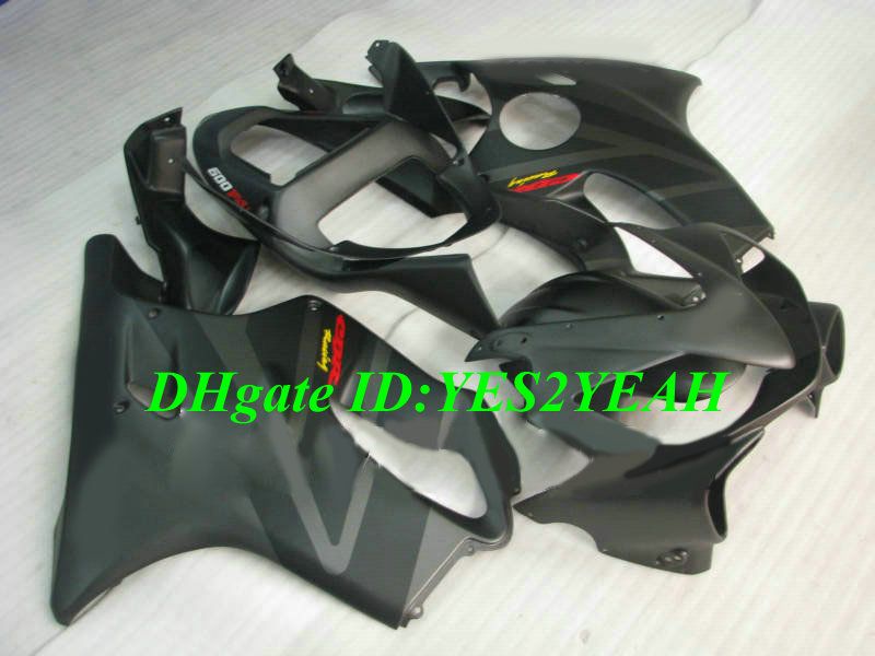 Kit de carénage de moto pour Honda CBR600F4I 01 02 03 CBR600 F4I 2001 2002 2003, ensemble de carénages ABS gris noir mat + cadeaux HY08