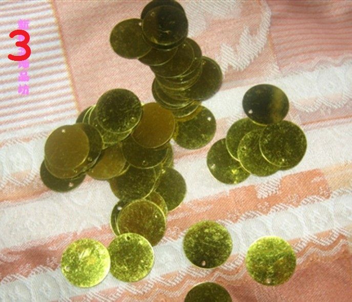 

2000pcs 15mm round Shape Hologram Sequins Hole For Wedding shoes Fascinator Craft