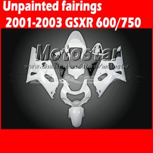 Unpainted Fairings för 2001 2002 2003 Suzuki GSXR 600 750 K1 GSXR600 GSXR750 01 02 03 Fairing Kit