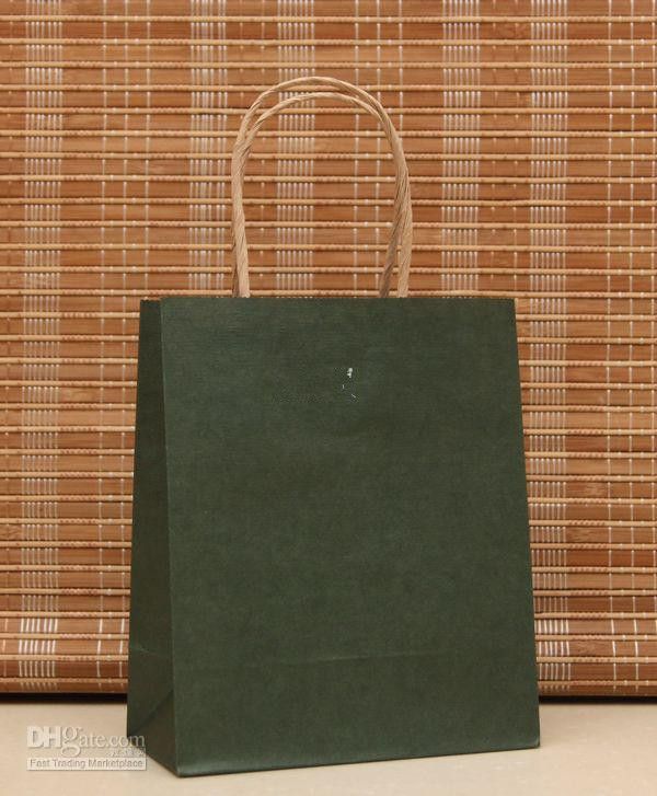 10 Цвет 18*15*8 см. Модный подарочный пакет для бумажного пакета Kraft Paper Bacd Festival Festival Dired Package Новый пустой подарок бумажный пакет xb1
