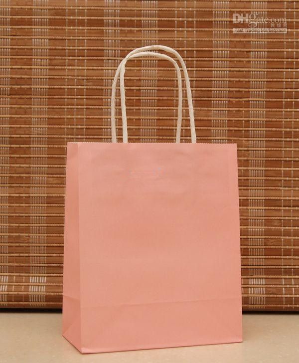 10 COLOR Fashionable gift paper bag,kraft paper bag & Festival gift package, NEW Blank gift paper bag KD1