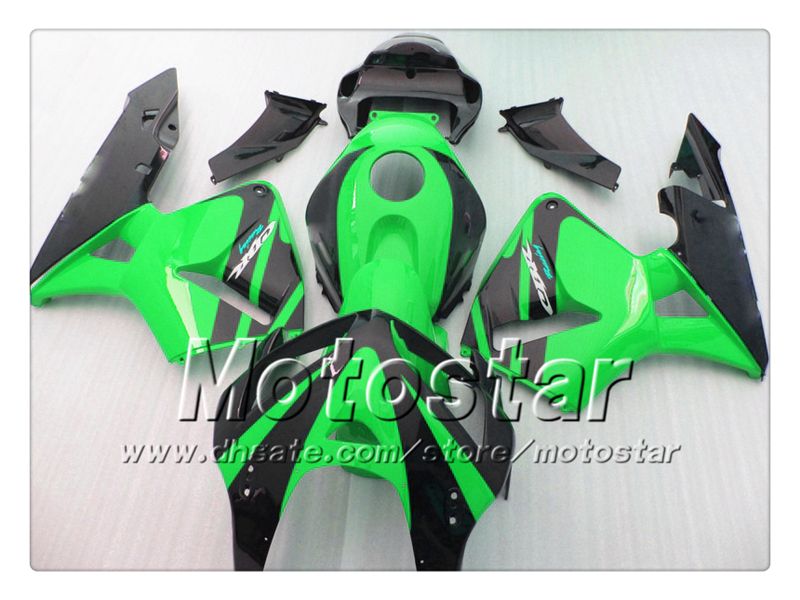 차체 페어링 for 혼다 CBR600RR F5 2005 2006 CBR 600 RR 05 06 CBR 600RR 광택있는 녹색, 검은 색 페어링 세트 st54