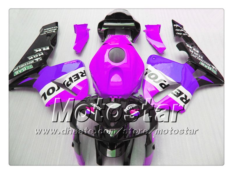 7Gifts bodywork fairings for HONDA CBR600RR F5 2005 2006 CBR 600 RR 05 06 CBR 600RR glossy purple black Repsol fairing set st60