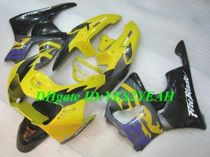 Motorcykel Fairing Kit för Honda CBR900RR 919 98 99 CBR 900RR CBR900 1998 1999 ABS Gula svarta Fairings Set + Gifts HS01