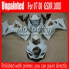 För Suzuki ommålade mässor GSXR1000 2007 2008 GSXR1000 07 08 GSXR 1000 2008 K7 Polished Fairing Kit With Primer Kits 7 Gifts