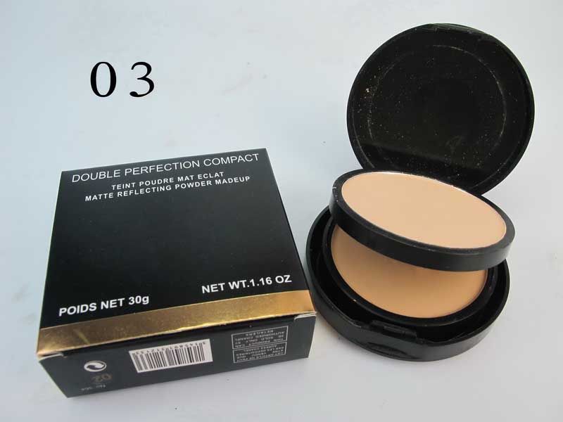 Good Quality Brand Makeup Face Powder 30g !! DOUBLE PERFECTION COMPACT TEINT POUDRE MAT ECLAT