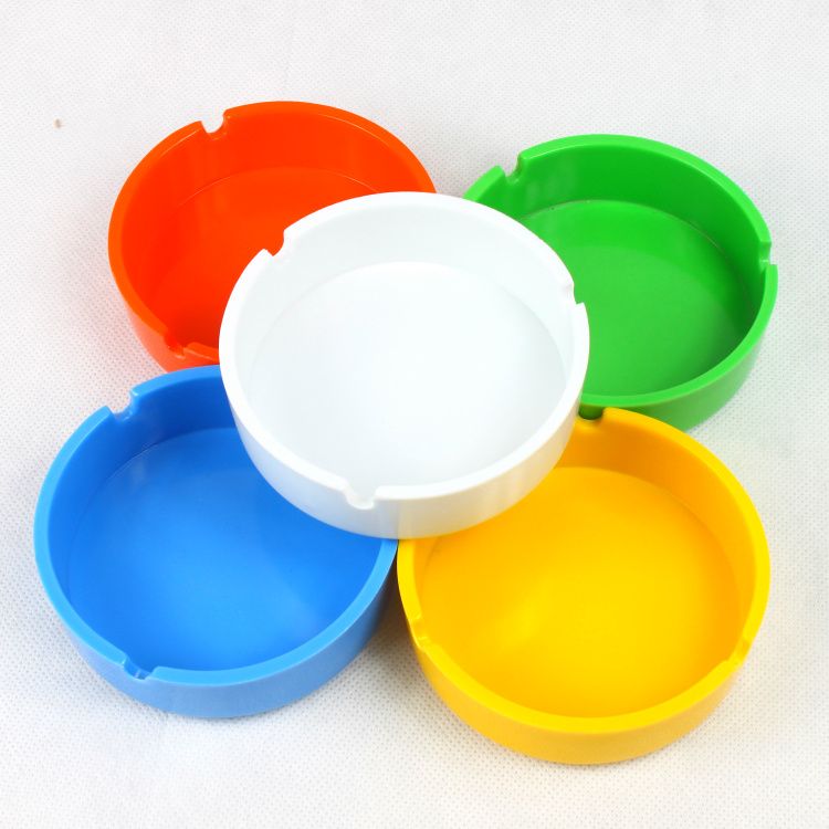 2019 2014 Fashion Creative Ashtrays Colored Plastic Ashtray Melamine