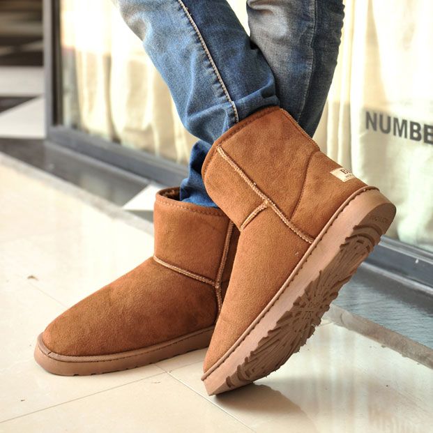 short slip on winter boots