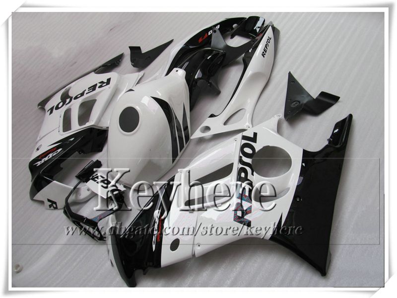 7 gratis geschenken! White Black Repsol Moto Fackings Kit voor CBR600 1997 1998 Honda CBR 600 97 98 F3 ABS Racing Fairing Motobike Parts FK24