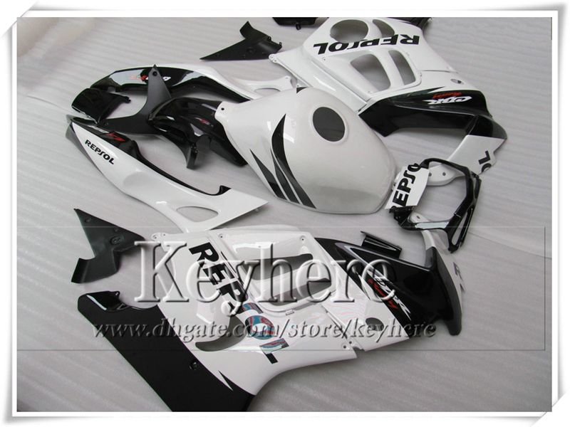 7 gratis geschenken! White Black Repsol Moto Fackings Kit voor CBR600 1997 1998 Honda CBR 600 97 98 F3 ABS Racing Fairing Motobike Parts FK24