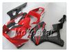 7 Regalos carenados de motocicleta para HONDA CBR900RR 929 2000 2001 CBR900 929RR CBR929 00 01 CBR929RR rojo brillante con carenado negro sy18