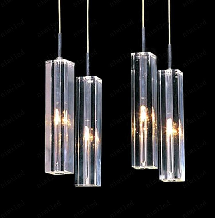 nimi41 moderno e minimalista moda trasparente K9 cristallo blocco a forma di s duplex scala pendente lampadario lampade di illuminazione luce hotel