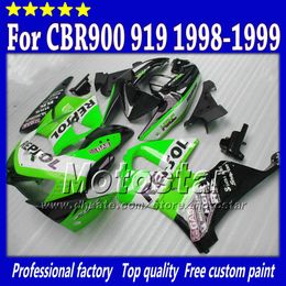 7Gifts white green black Repsol fairings kit for honda CBR900RR919 CBR 1999 CBR919RR 1998 CBR919 98 99 custom abs fairing parts