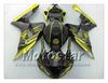 7Gifts injection molding for HONDA cbr1000rr 06 07 abs fairings kit CBR 1000RR fairing 2006 2007 yellow in glossy black body set sy107