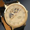 2021 arrivée Gents Men's Golden Case Skeleton Dial Clear Back Fashion Roma Dial Watch295G