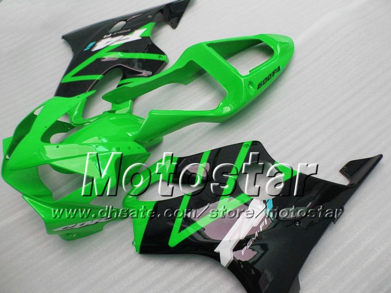 Injektionsmässa för Honda CBR600 F4I 2001 2002 2003 CBR600 F4I ABS FAIRINGS CBR 600 F4I 01 02 03 GLOSSY GRÖN