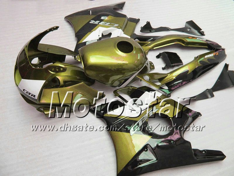 Personalizzato HONDA cbr600 f2 91 92 93 94 Carene CBR600F1991 1992 1993 1994 CBR 600 carenatura carrozzeria lucido opaco glod bianco su70