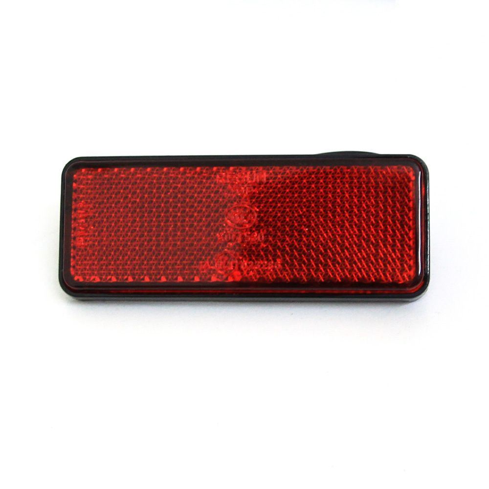 2x Red LED Rectangle Reflectors Brake Light Universal Motorcycle Rectangle Car Rectangle9730966