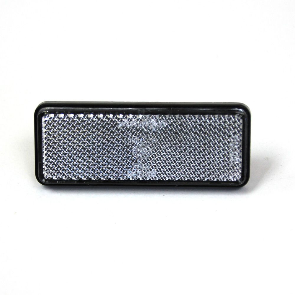 

2* clear lens white light LED Reflectors Brake Light Universal Motorcycle Reflectors Red Rectangle