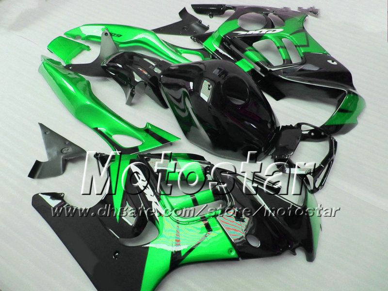 Custom voor honda CBR600 F3 stroomlijnkappen set CBR 600 F3 1997 1998 CBR 600F3 abs kuip 97 98 glanzend groen wit zwart