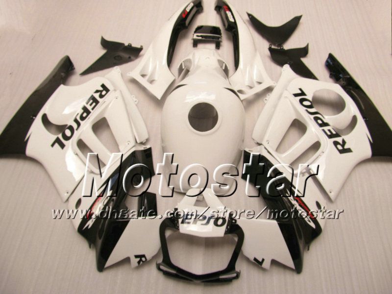 ホンダCBR600F3 95 96 CBR600 F3 1996 1996 CBR 600 F3フェアリングホワイトブラックレプリカート