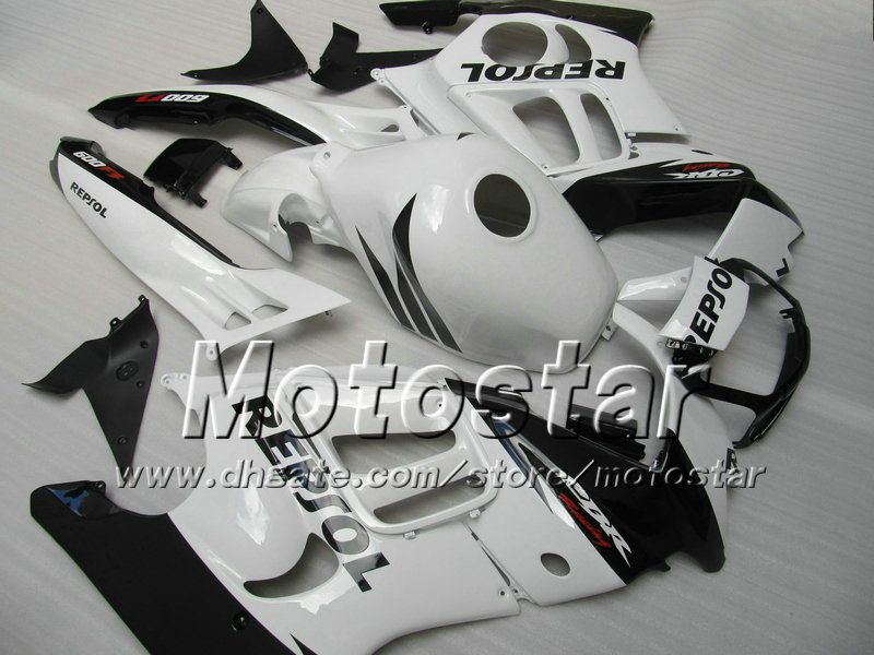 Motorcykel Fairings Delar till Honda CBR600F3 95 96 CBR600 F3 1995 1996 CBR 600 F3 Fairing Glossy White Black Repsol
