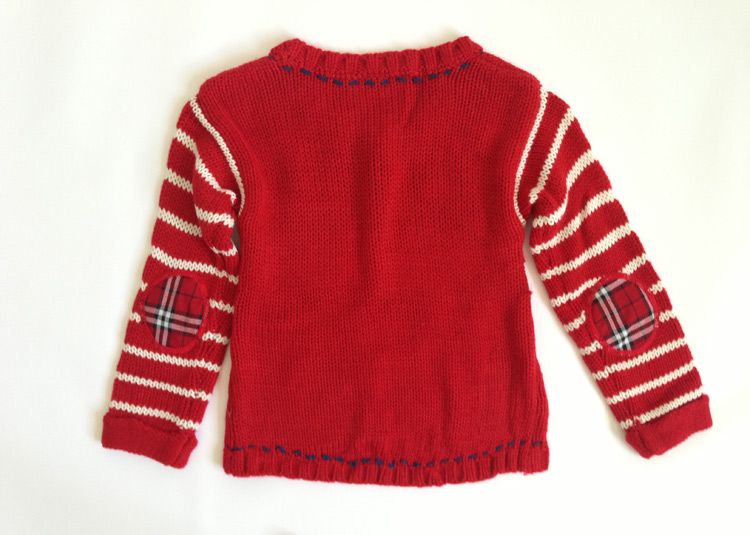 Baby Girls Limited Design Red Knit Pullover Sweaters Kids Girl Knitted ...