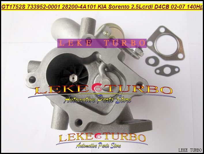 TURBO Cartouche CHRA GT1752S 733952-0001 733952-5001S 28200-4A101 28201-4A101 733952 Turbocompresseur pour KIA Sorento 2002-07 D4CB 2.5L CRDI