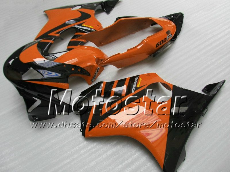 7 Gifts for honda CBR 600 abs fairings 1999 CBR600 F4 2000 CBR600F4 99 00 fairings kit black with orange red bodywork si6