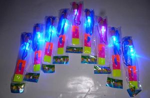 Frete grátis 2000 pcs LED Incrível voando setas helicóptero guarda-chuva luz pára-quedas crianças brinquedos ems