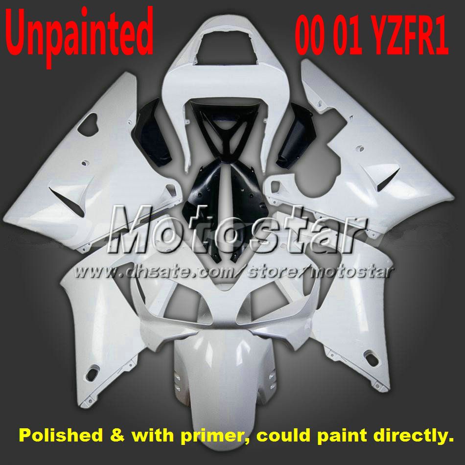 

Unpainted injection fairing for YAMAHA 2000 2001 R1 00 01 YZFR1 00 01 YZF r1 fairings YZFR1000 blue white body kits zs86