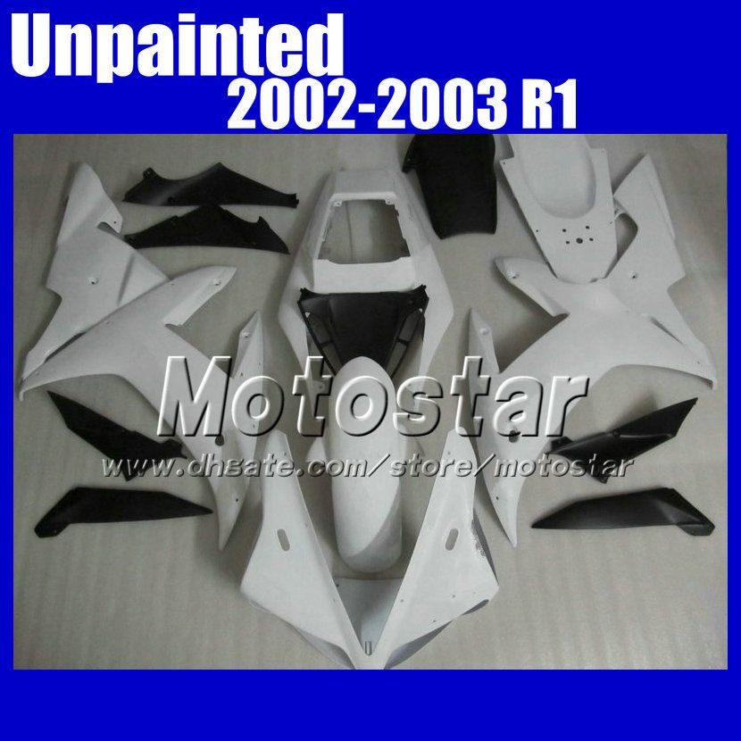 

unpainted fairings kit for YAMAHA 2002 2003 YZF-R1 02 03 body kit YZFR1 02 03 YZF R1 YZFR1000 abs fairing kits, White