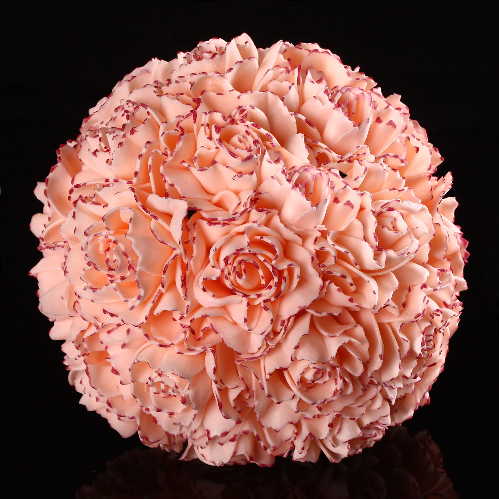20 Head Beauty Latex Carnations Flowers For Wedding Bridal Bouquet From