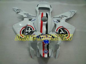 Motorcykel Fairing Kit för Honda CBR600RR 03 04 CBR 600RR F5 2003 2004 05 CBR600 ABS Stripes Vit Fairings Set + Gifts HG21