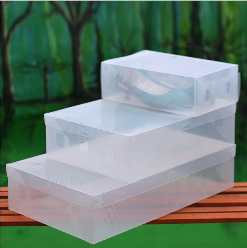 2019 Drawer Storage Shoe Boxes Cover Clear Plastic Shoes Box