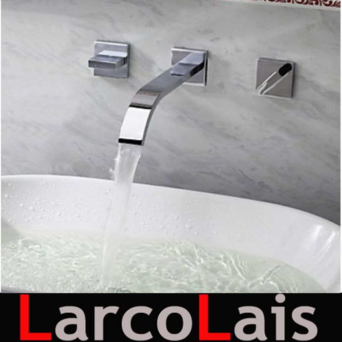 2018 Faucet Set Chrome Polished Bathroom Sink Faucets Basin Tap 2018 Faucet Set Chrome Polished Bathroom Sink Faucets Basin Tap Mixer 2 Handles Widespread Wall Mounted From Larcolais 51 76 Dhgate Com