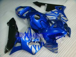 Motorcycle Fairing kit for Honda CBR600RR CBR 600RR F5 2005 2006 05 06 cbr600rr ABS Silver blue Fairings set+Gifts HQ35