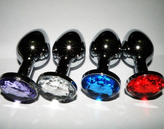 High quality Stainless Steel Attractive Butt Plug Jewelry / Jeweled Anal Plug / Rosebud Anal Jewelry SM HHSISY