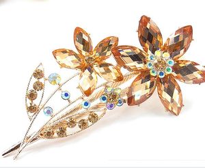 womens jewelry rhinestone Duck Clip Banana Clips Hair Barrette Hairpin clasps accessory mixed color #3014