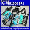 Free Customize bodywork for honda VTR 1000 R body fairings 1000R VTR1000 RVT1000 SP1 RC51 fairng kit 2000-2005 white water blue Repsol