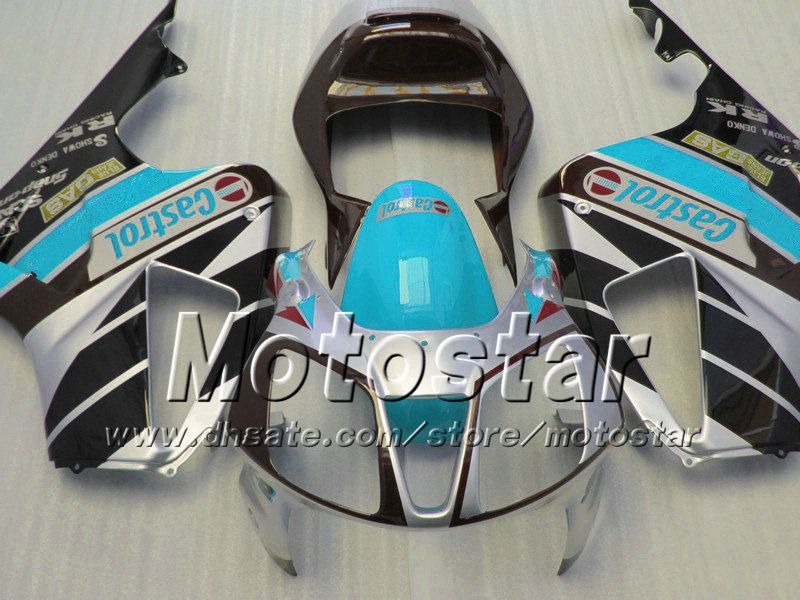 Alta série para Honda VTR 1000 R Body Feeterias 1000R VTR1000 RVT1000 SP1 RC51 Fairng Kit 2000-2005 Lustroso Wter azul preto com 7Gifts