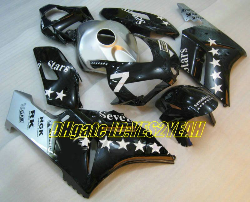 Kit carenatura moto personalizzata per Honda CBR1000RR 04 05 CBR 1000RR 2004 2005 CBR1000 ABS Set carenature nero argento + Regali HM36