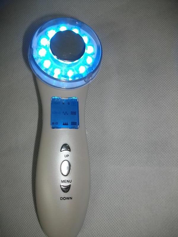Christmas promotion 3MHz Ultrasonic Therapy Light Photon Skin Rejuvenation Light LED Treatment System personal baeuty machine 012