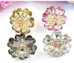 2.5cm vintage rhinestone crystal hair Clamps clasps claw clips Jewellery alloy hair claw hair clip hair accessory mixed 110pcs/lot #3023