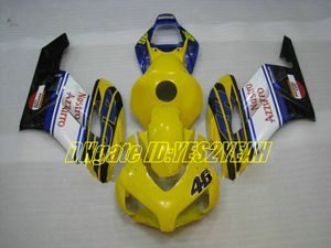 Kit de Carenagem da motocicleta para Honda CBR1000RR 04 05 CBR 1000RR 2004 2005 CBR1000 ABS Amarelo branco azul Carimbos conjunto + Presentes HM27