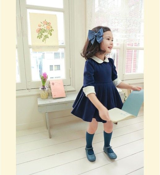 China Korean Children Clothing Factory Classic Pure Cotton Lapel Dolls