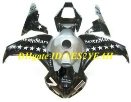 Custom Motorcycle Fairing kit for Honda CBR1000RR 06 07 CBR 1000RR 2006 2007 CBR1000 ABS Silver black Fairings set+Gifts HH03